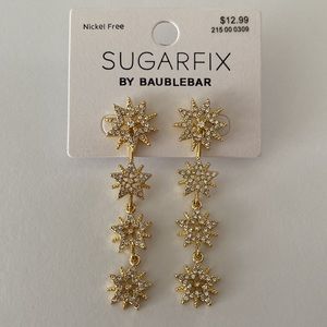 SUGARFIX by BaubleBar Nickel Free Gold Tone Star Dangle Earrings